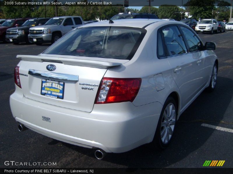 Aspen White / Carbon Black 2008 Subaru Impreza WRX Sedan