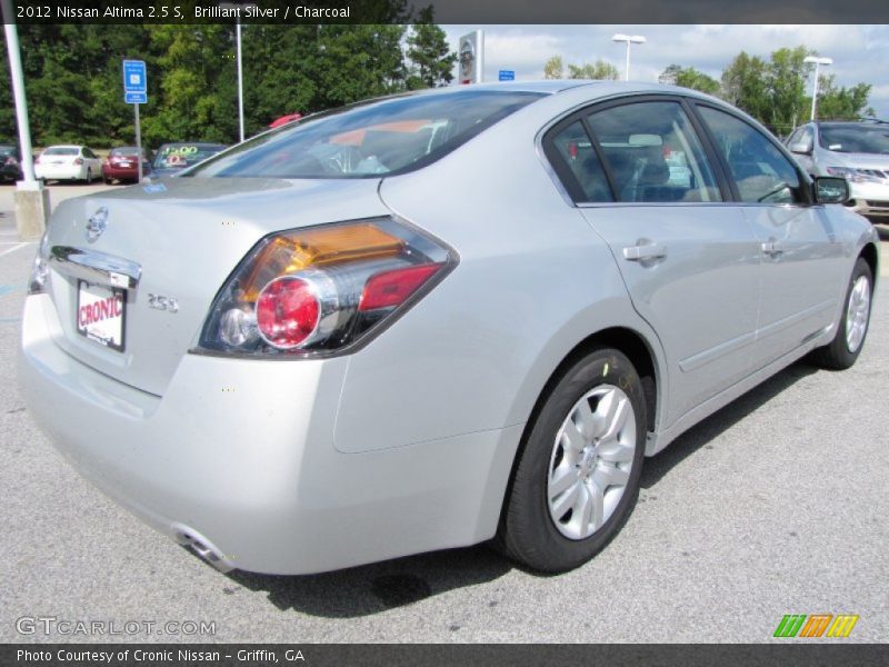 Brilliant Silver / Charcoal 2012 Nissan Altima 2.5 S