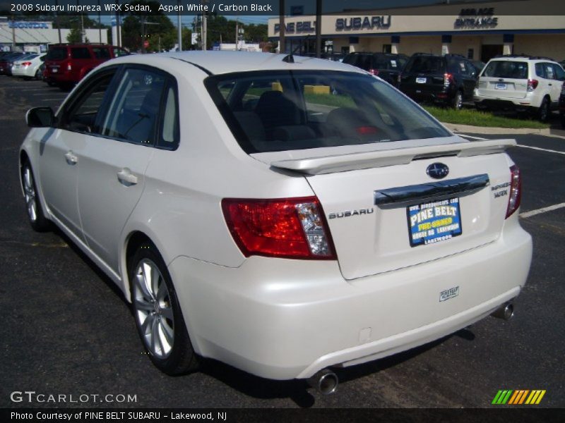 Aspen White / Carbon Black 2008 Subaru Impreza WRX Sedan