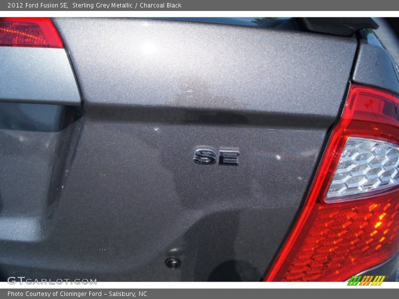 Sterling Grey Metallic / Charcoal Black 2012 Ford Fusion SE
