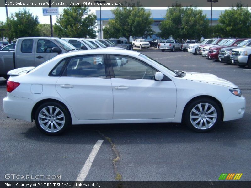 Aspen White / Carbon Black 2008 Subaru Impreza WRX Sedan
