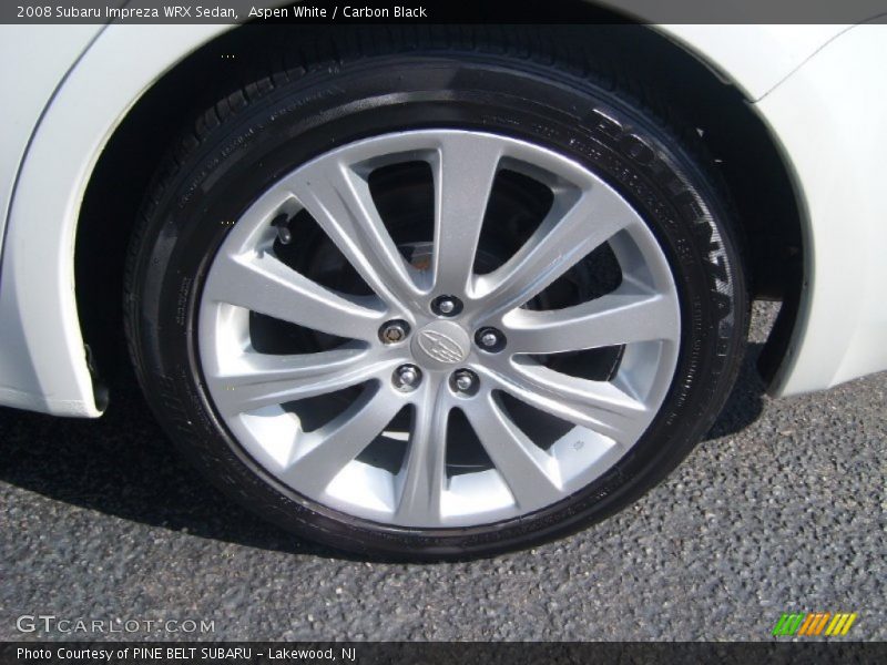 Aspen White / Carbon Black 2008 Subaru Impreza WRX Sedan