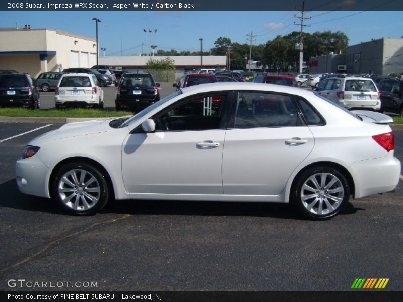Aspen White / Carbon Black 2008 Subaru Impreza WRX Sedan