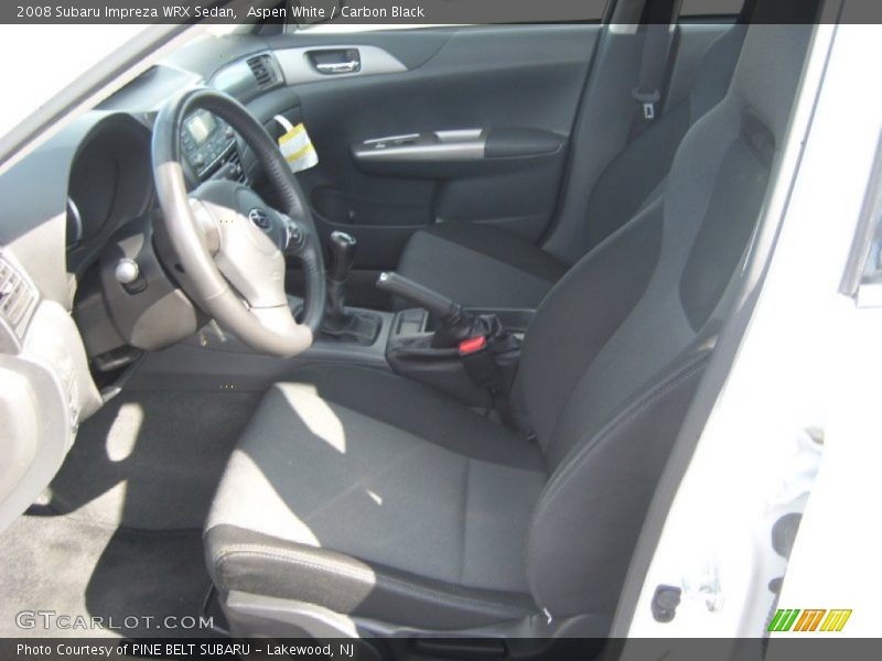 Aspen White / Carbon Black 2008 Subaru Impreza WRX Sedan