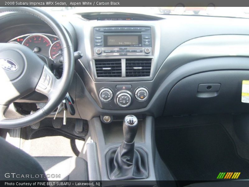 Aspen White / Carbon Black 2008 Subaru Impreza WRX Sedan