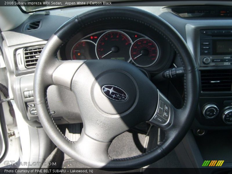 Aspen White / Carbon Black 2008 Subaru Impreza WRX Sedan