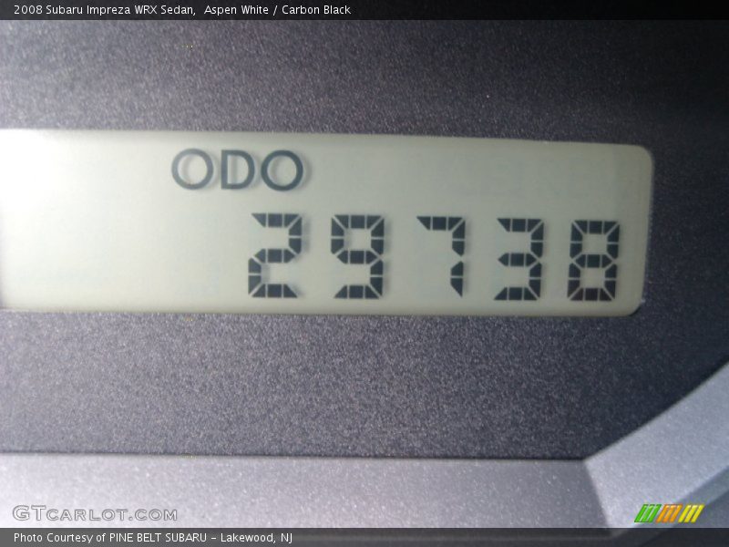 Aspen White / Carbon Black 2008 Subaru Impreza WRX Sedan