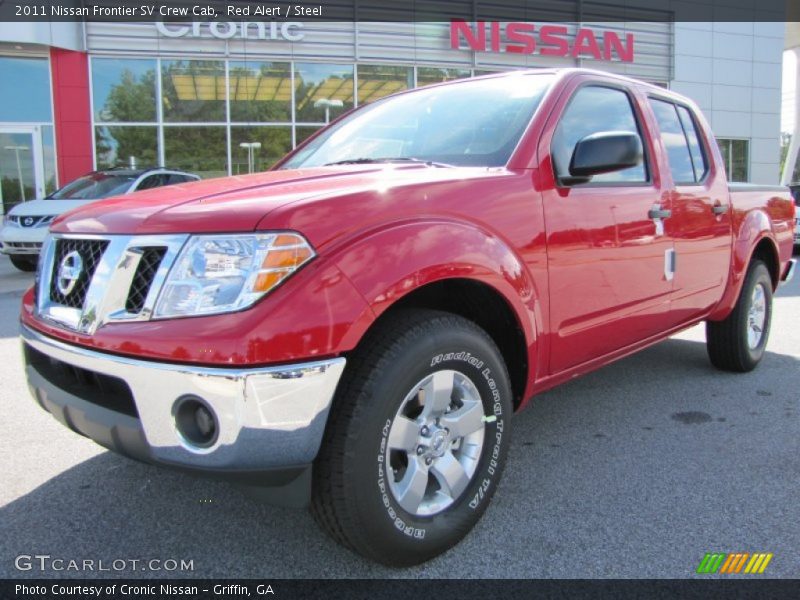Red Alert / Steel 2011 Nissan Frontier SV Crew Cab