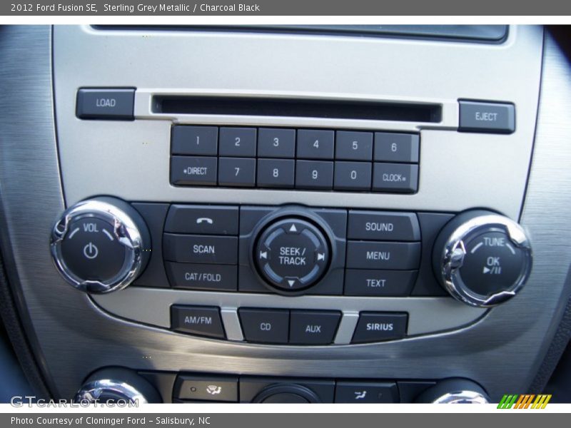 Sterling Grey Metallic / Charcoal Black 2012 Ford Fusion SE