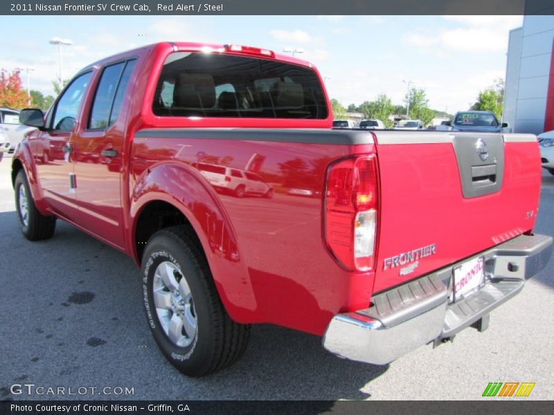Red Alert / Steel 2011 Nissan Frontier SV Crew Cab