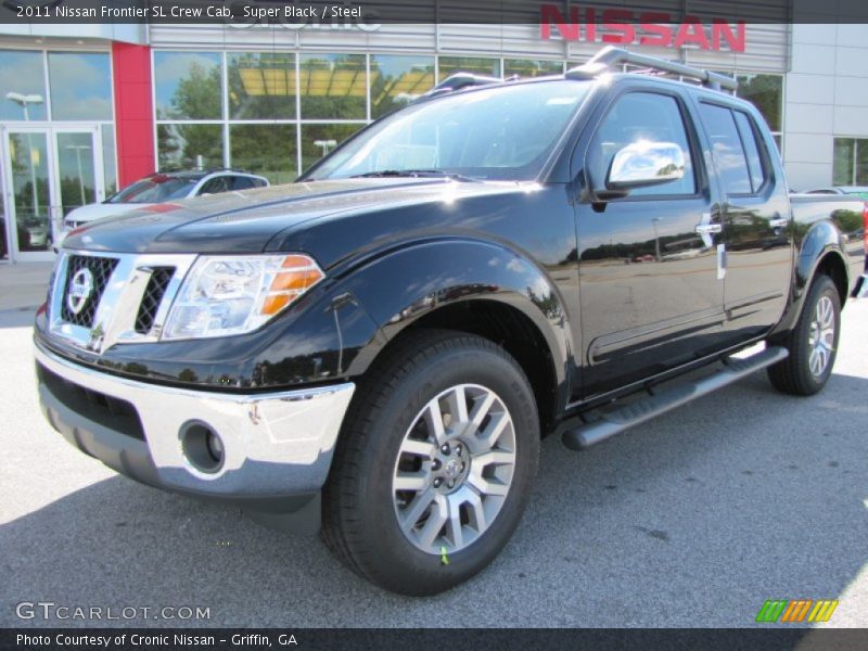 Super Black / Steel 2011 Nissan Frontier SL Crew Cab