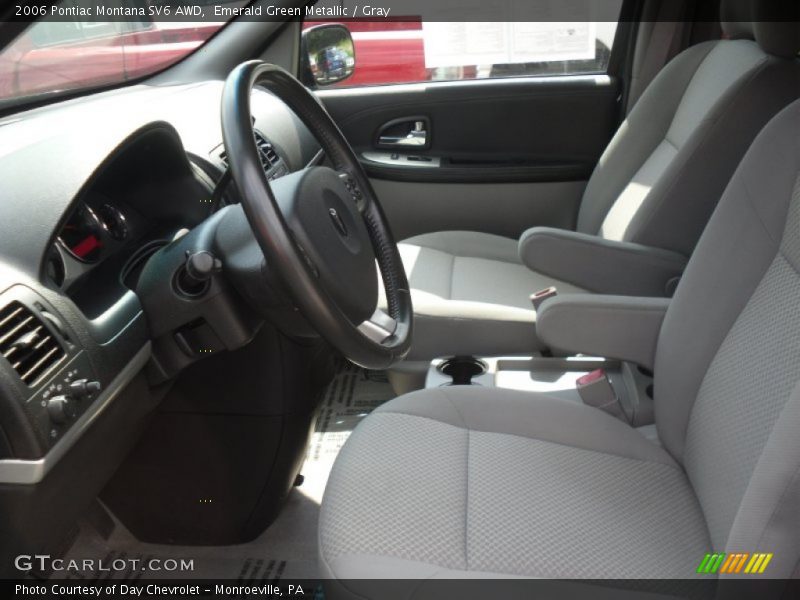 Emerald Green Metallic / Gray 2006 Pontiac Montana SV6 AWD
