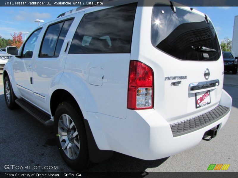 Avalanche White / Cafe Latte 2011 Nissan Pathfinder LE