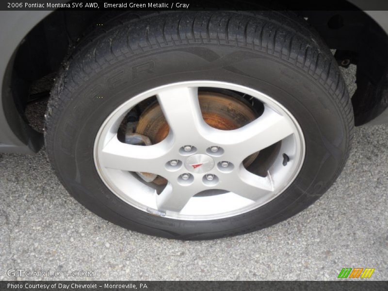 Emerald Green Metallic / Gray 2006 Pontiac Montana SV6 AWD