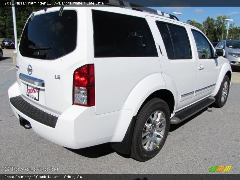Avalanche White / Cafe Latte 2011 Nissan Pathfinder LE