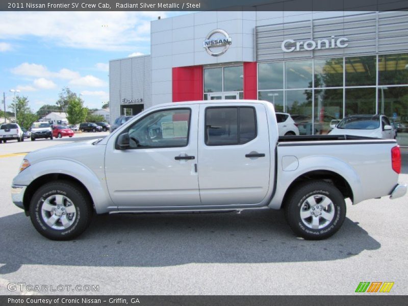 Radiant Silver Metallic / Steel 2011 Nissan Frontier SV Crew Cab