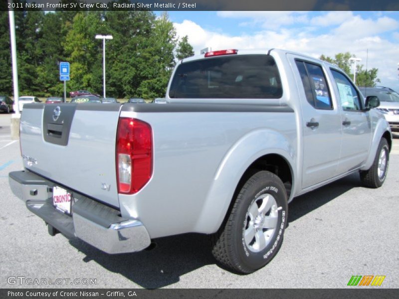 Radiant Silver Metallic / Steel 2011 Nissan Frontier SV Crew Cab