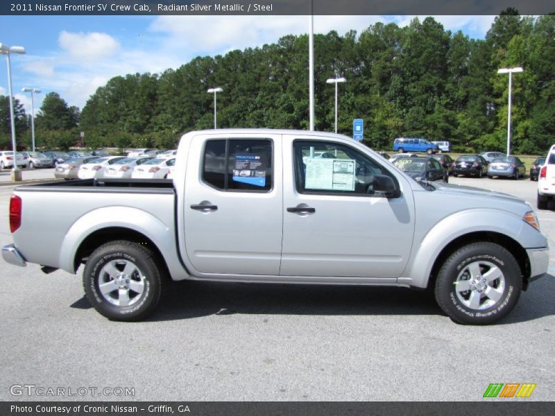 Radiant Silver Metallic / Steel 2011 Nissan Frontier SV Crew Cab