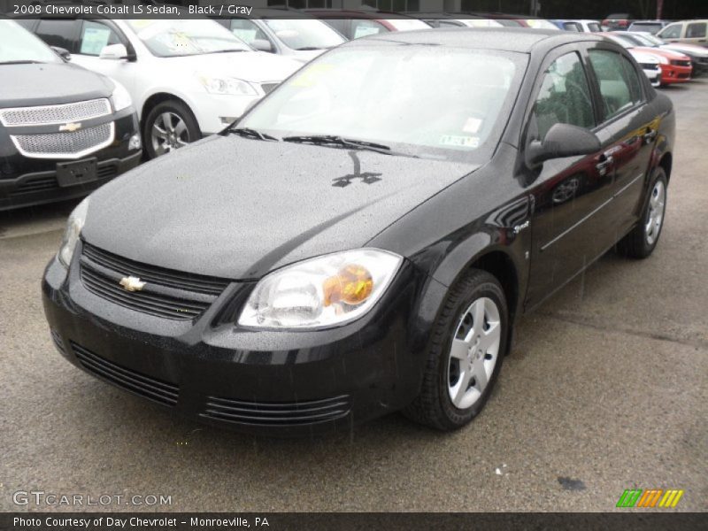 Black / Gray 2008 Chevrolet Cobalt LS Sedan