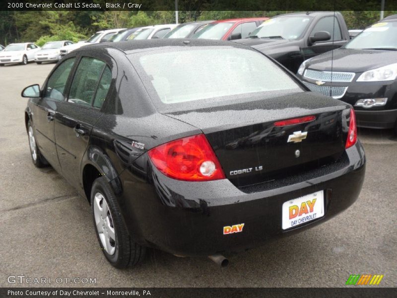 Black / Gray 2008 Chevrolet Cobalt LS Sedan