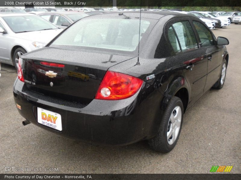 Black / Gray 2008 Chevrolet Cobalt LS Sedan