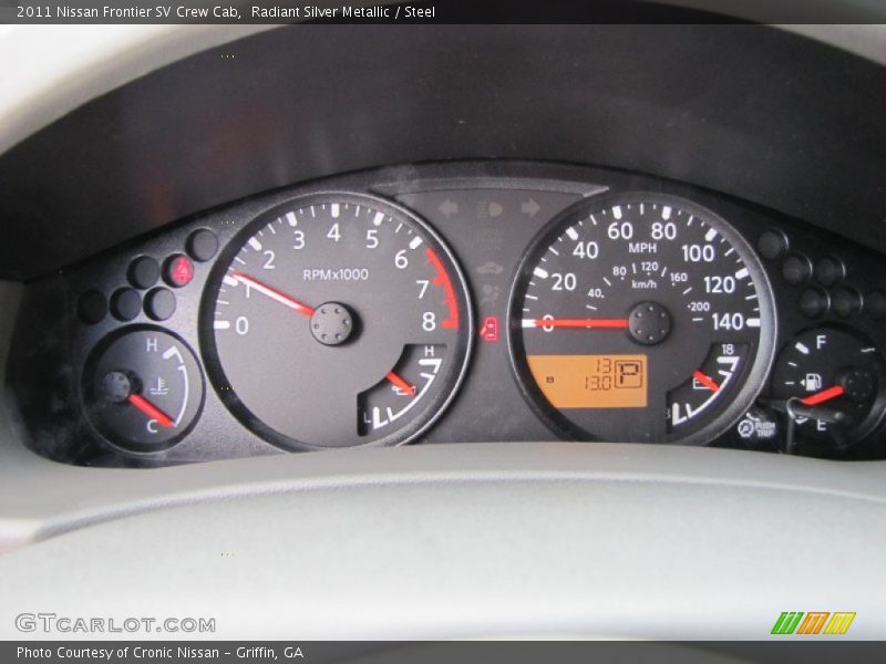 Radiant Silver Metallic / Steel 2011 Nissan Frontier SV Crew Cab