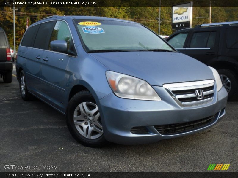 Ocean Mist Metallic / Gray 2006 Honda Odyssey EX