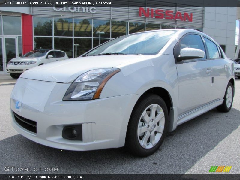 Brilliant Silver Metallic / Charcoal 2012 Nissan Sentra 2.0 SR