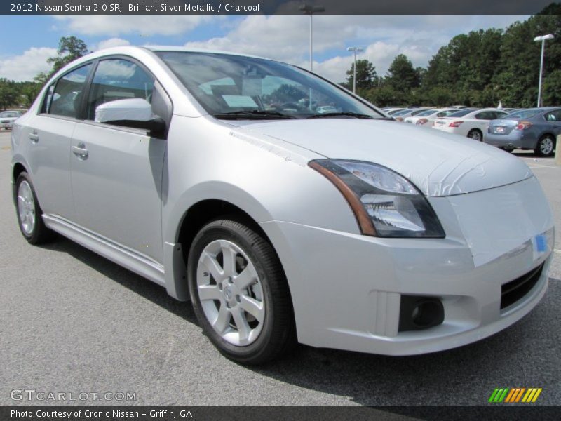 Brilliant Silver Metallic / Charcoal 2012 Nissan Sentra 2.0 SR