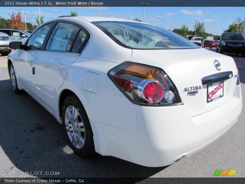 Winter Frost White / Blonde 2012 Nissan Altima 2.5 SL