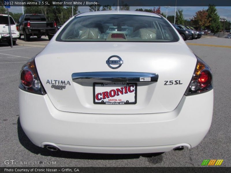 Winter Frost White / Blonde 2012 Nissan Altima 2.5 SL