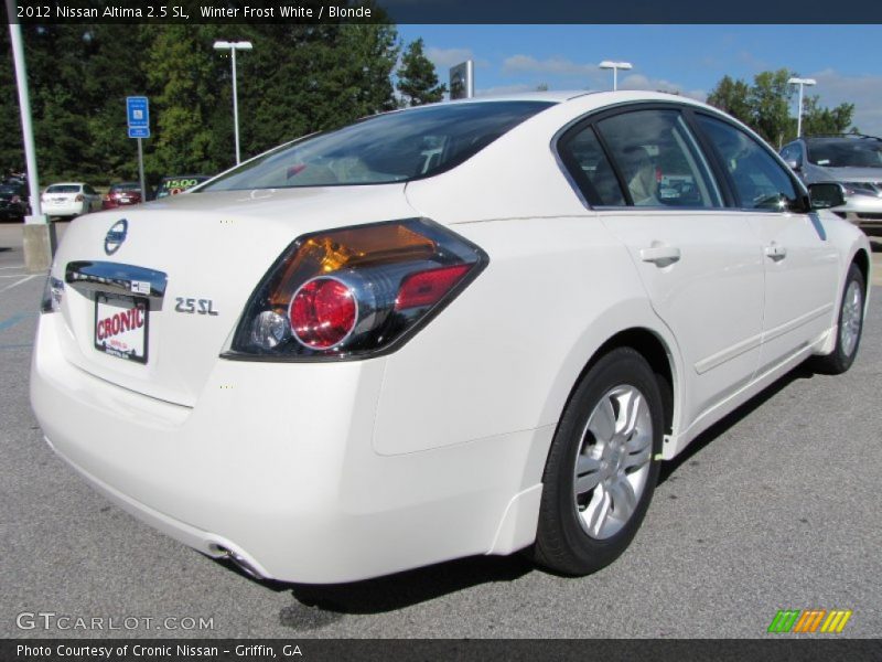 Winter Frost White / Blonde 2012 Nissan Altima 2.5 SL