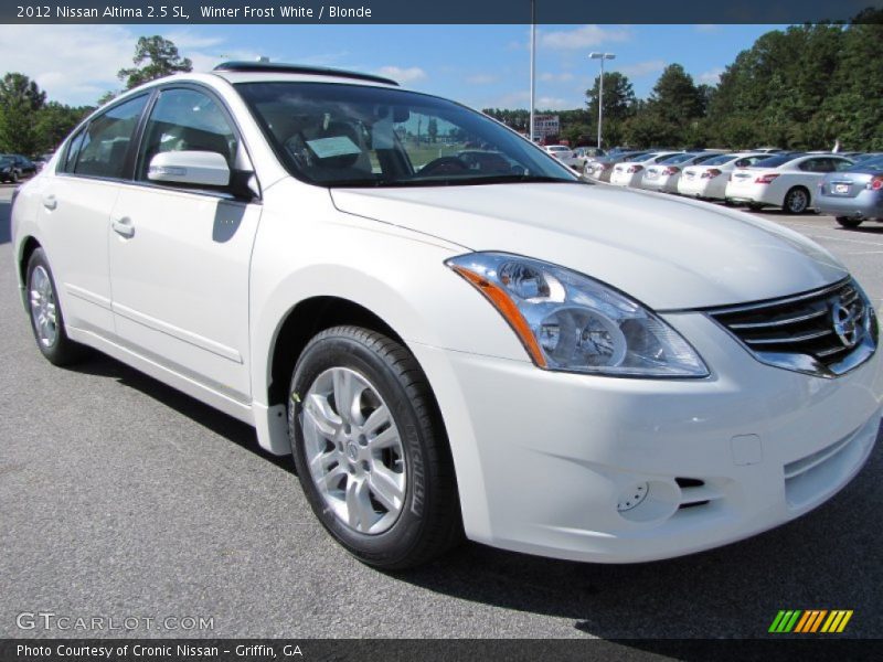 Winter Frost White / Blonde 2012 Nissan Altima 2.5 SL