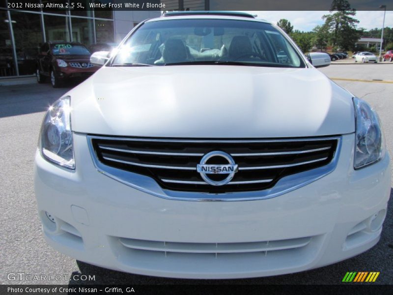 Winter Frost White / Blonde 2012 Nissan Altima 2.5 SL