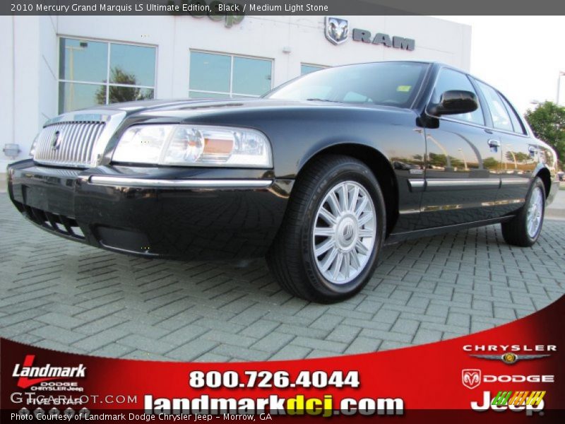 Black / Medium Light Stone 2010 Mercury Grand Marquis LS Ultimate Edition