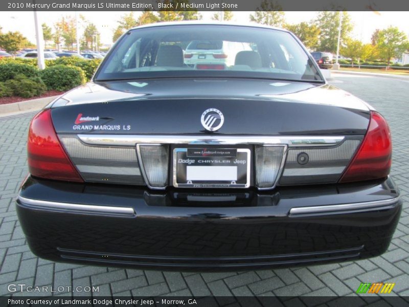 Black / Medium Light Stone 2010 Mercury Grand Marquis LS Ultimate Edition