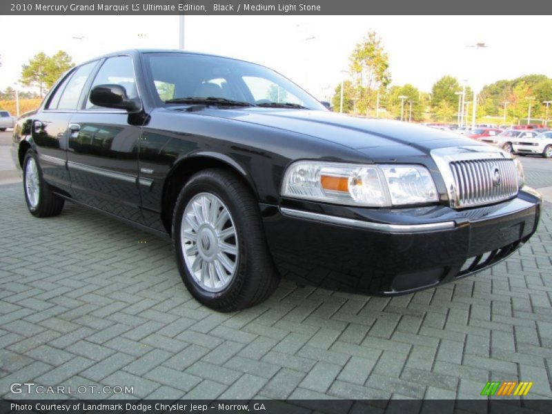 Black / Medium Light Stone 2010 Mercury Grand Marquis LS Ultimate Edition