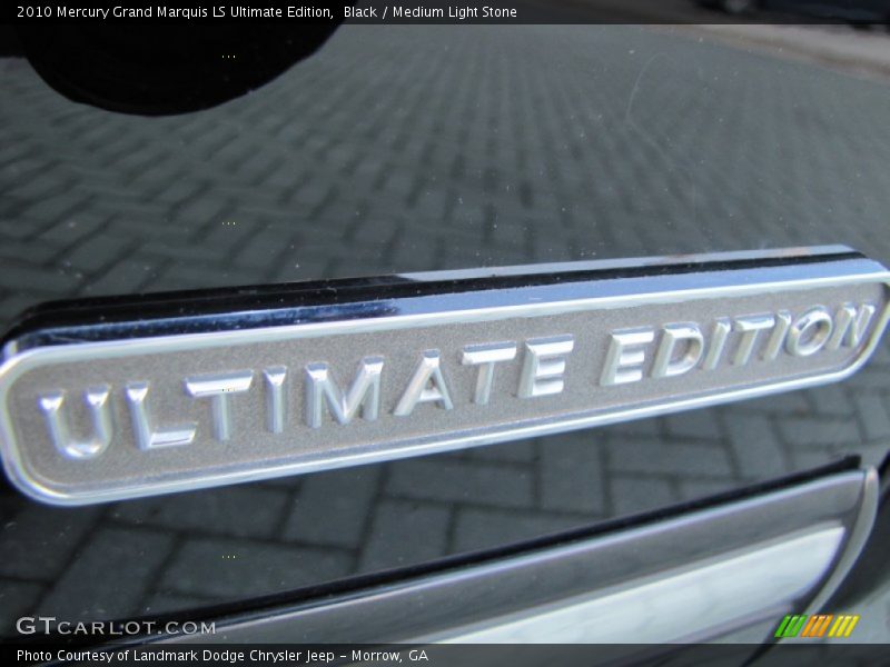 Black / Medium Light Stone 2010 Mercury Grand Marquis LS Ultimate Edition