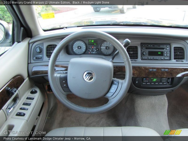 Black / Medium Light Stone 2010 Mercury Grand Marquis LS Ultimate Edition