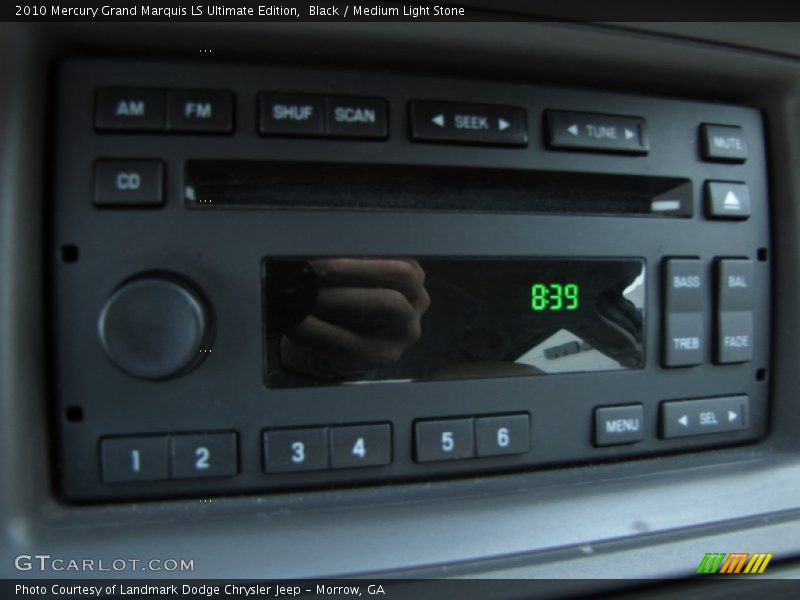 Black / Medium Light Stone 2010 Mercury Grand Marquis LS Ultimate Edition