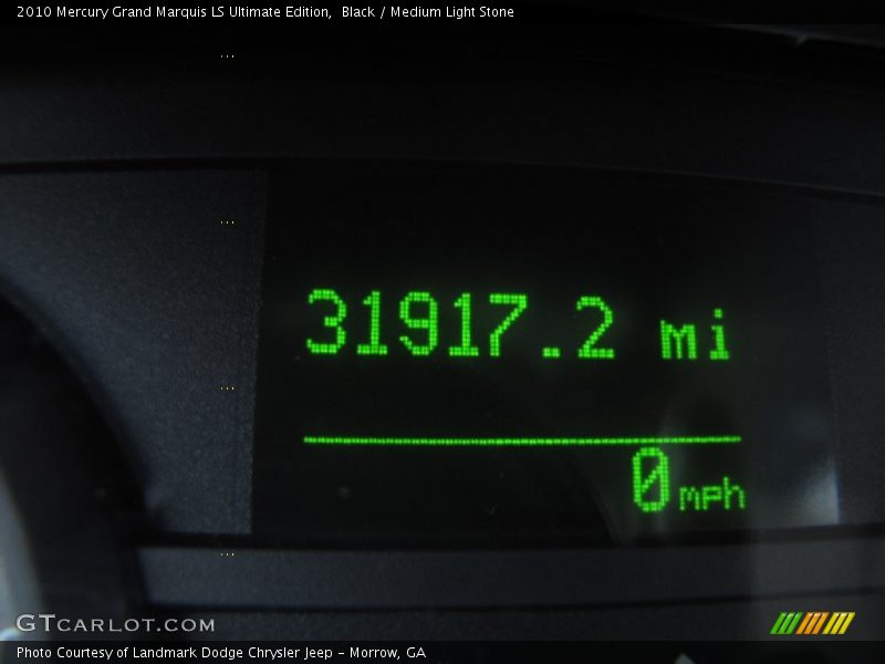 Black / Medium Light Stone 2010 Mercury Grand Marquis LS Ultimate Edition