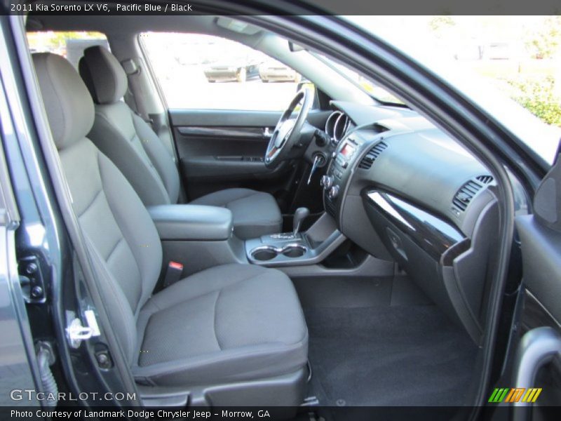 Pacific Blue / Black 2011 Kia Sorento LX V6