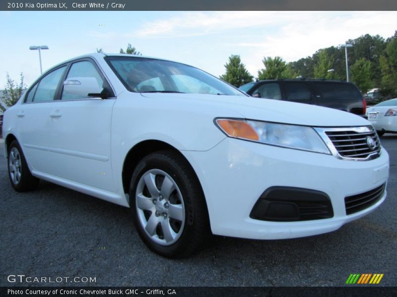 Clear White / Gray 2010 Kia Optima LX