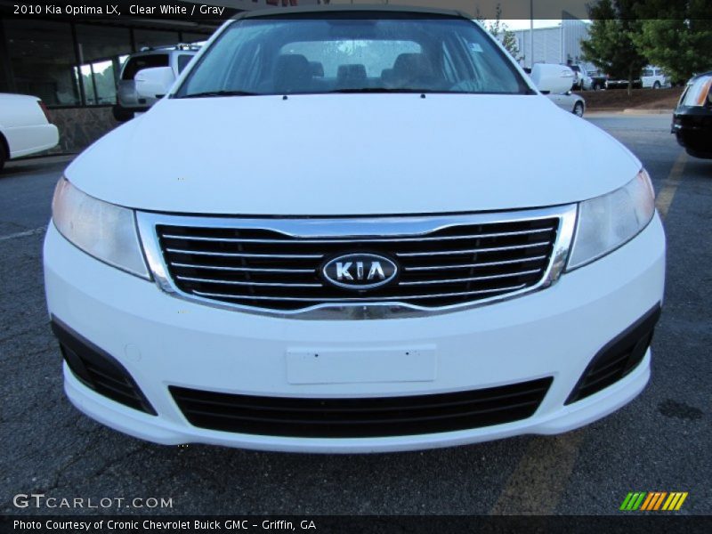 Clear White / Gray 2010 Kia Optima LX
