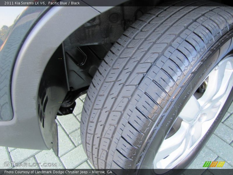 Pacific Blue / Black 2011 Kia Sorento LX V6