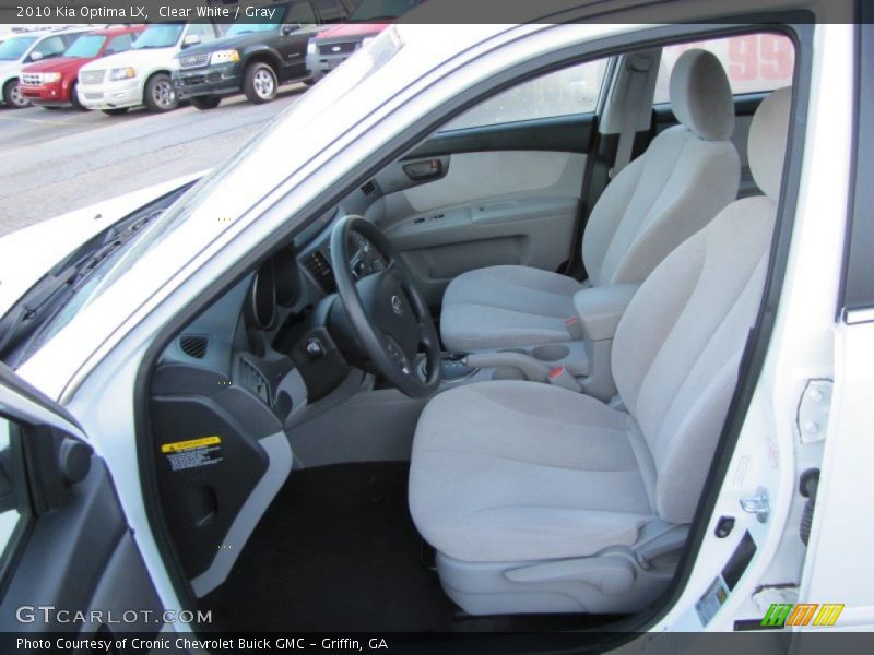 Clear White / Gray 2010 Kia Optima LX