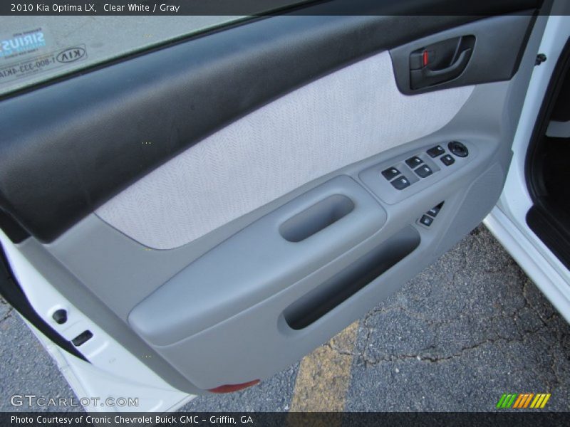 Clear White / Gray 2010 Kia Optima LX