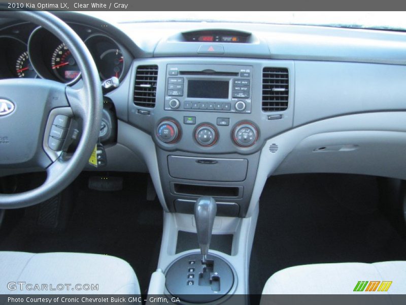 Clear White / Gray 2010 Kia Optima LX