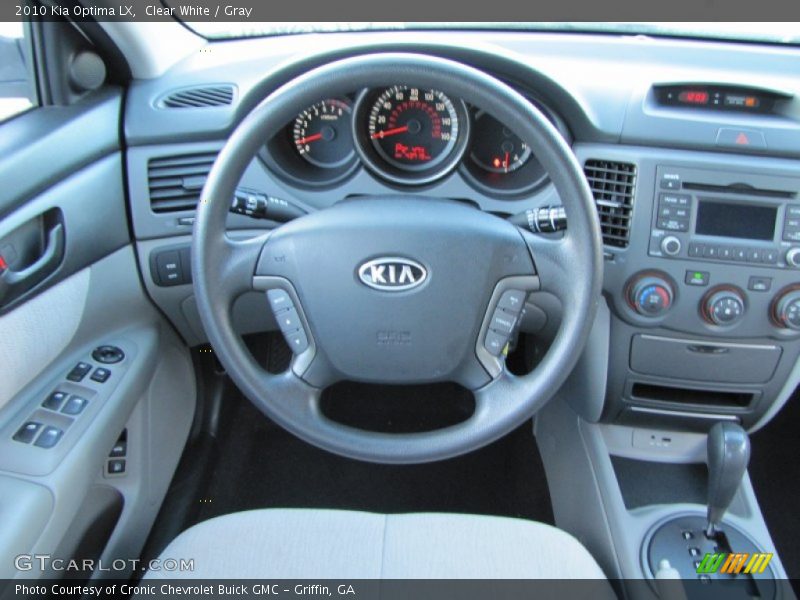 Clear White / Gray 2010 Kia Optima LX