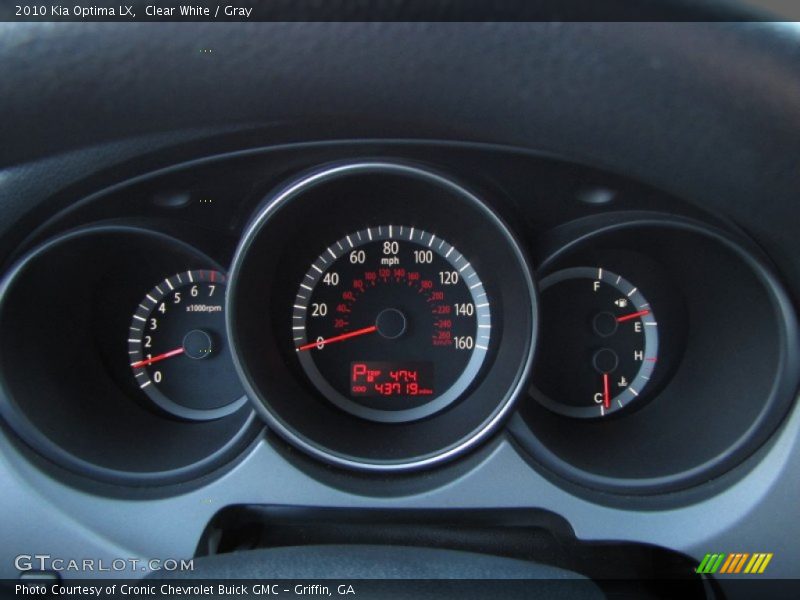Clear White / Gray 2010 Kia Optima LX